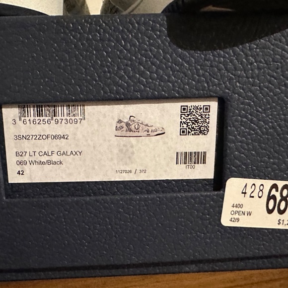DIOR B27 SNEAKER Low-Top CALF GALAXY MENS SZ 42-SIZE 9 - Picture 9 of 9